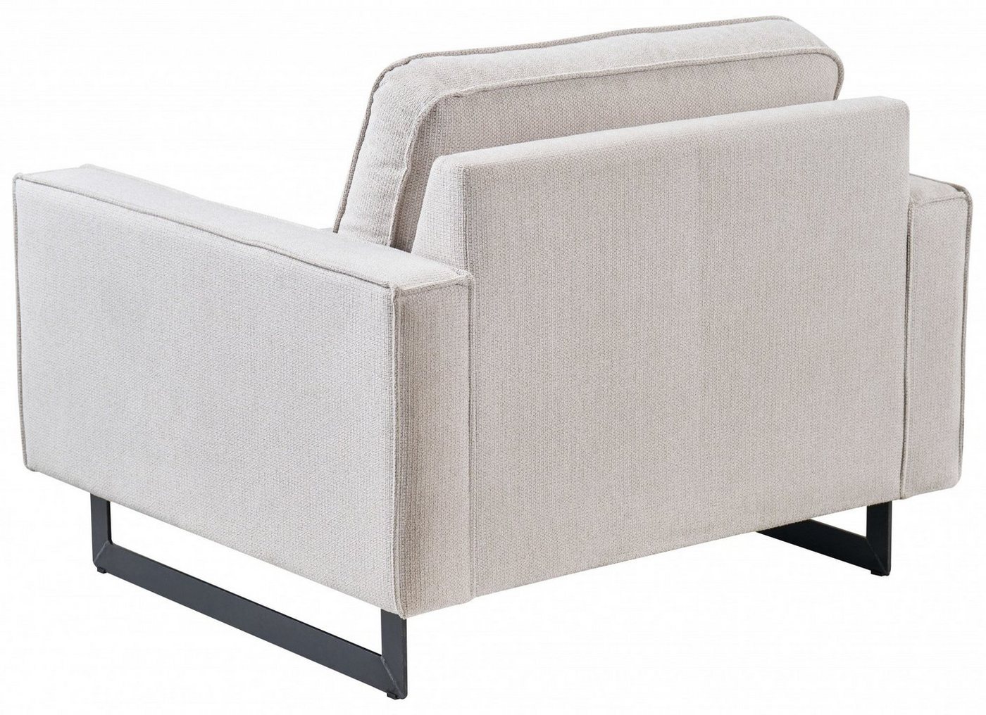 OTTO home Loveseat Pinto 105 cm, Cord, Chenille, Lederoptik, mit Keder, Metallfüßen und auch in Cord Bezug erhältlich – Bild 5 von 5