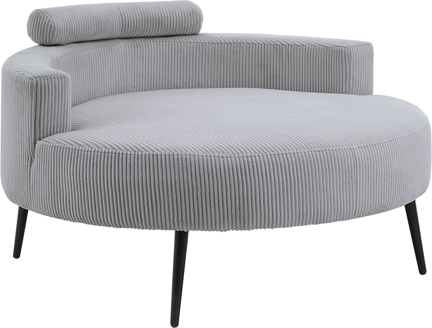 OTTO home Loveseat Riko Sessel, B: 110 cm, Sitzhöhe: 44 cm, XXL- Sessel, mit Stauraumhocker, Rückenstütze & 4 Zierkissen – Bild 3 von 5