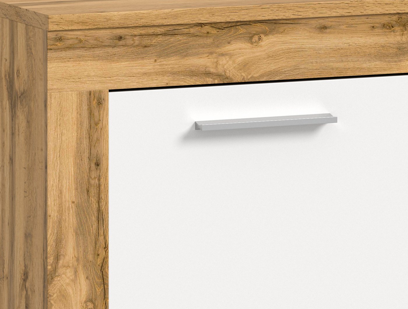 OTTO home Lowboard AOSTA, Breite 160 cm, 2 Klappen, 2 offene Fächer (in verschiedenen Farbausführungen, individuell kombinierbar), TV-Board, Mediaboard, TV-Möbe – Bild 5 von 5