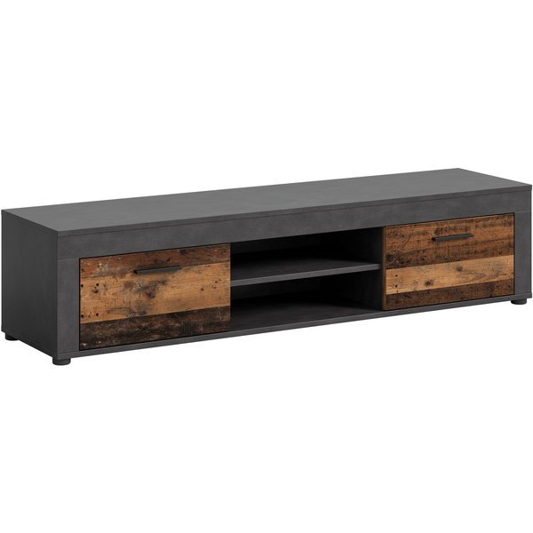 OTTO home Lowboard AOSTA, Breite 160 cm, 2 Klappen, 2 offene Fächer (in verschiedenen Farbausführungen, individuell kombinierbar), TV-Board, Mediaboard, TV-Möbe