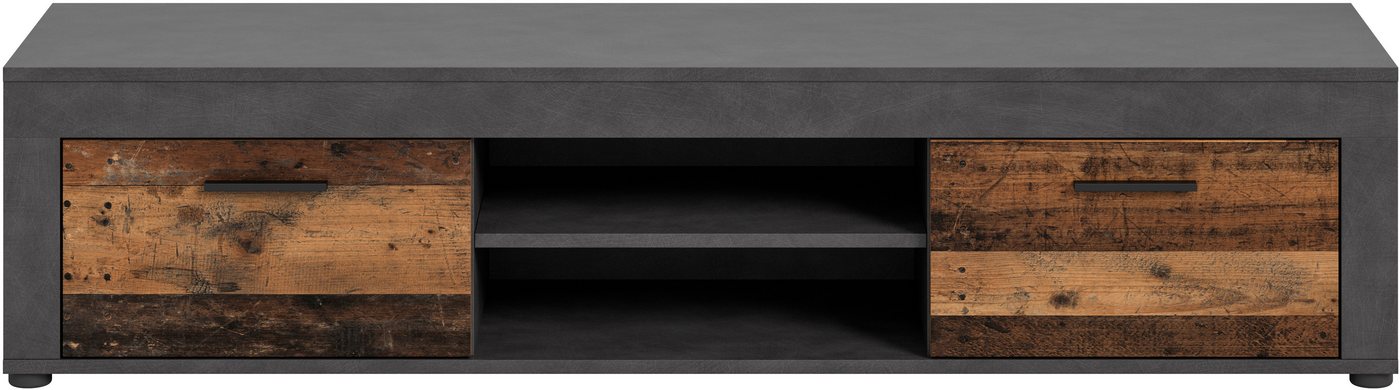 OTTO home Lowboard AOSTA, Breite 160 cm, 2 Klappen, 2 offene Fächer (in verschiedenen Farbausführungen, individuell kombinierbar), TV-Board, Mediaboard, TV-Möbe – Bild 3 von 5