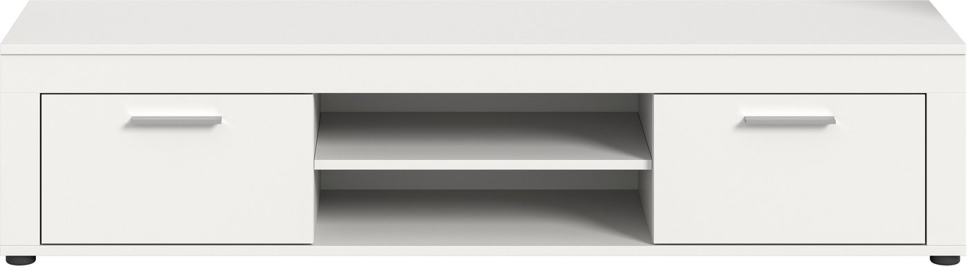 OTTO home Lowboard AOSTA, Breite 160 cm, 2 Klappen, 2 offene Fächer (in verschiedenen Farbausführungen, individuell kombinierbar), TV-Board, Mediaboard, TV-Möbe – Bild 3 von 5