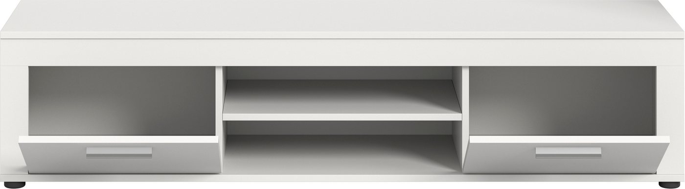 OTTO home Lowboard AOSTA, Breite 160 cm, 2 Klappen, 2 offene Fächer (in verschiedenen Farbausführungen, individuell kombinierbar), TV-Board, Mediaboard, TV-Möbe – Bild 4 von 5