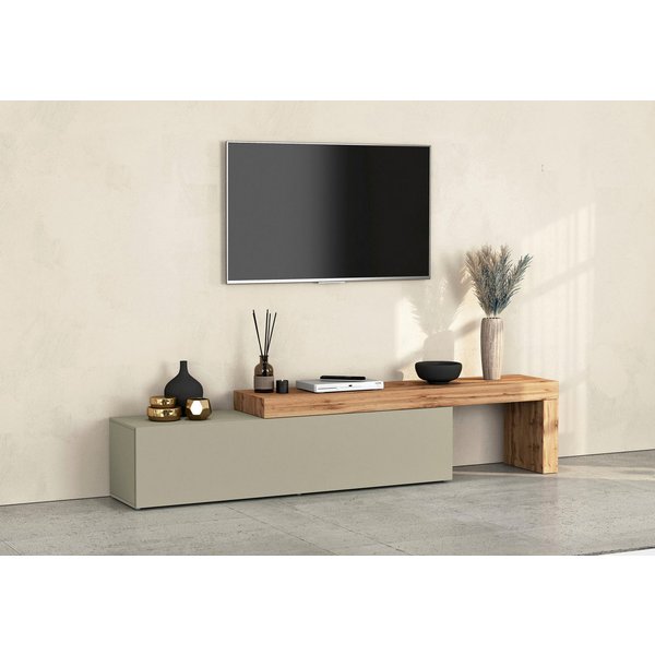 OTTO home Lowboard Lowboard Chronos TV-Board, TV-Schrank (Spar-Set, 1 St., Breite verstellbar von 190 bis 350 cm), Breite 270 cm TV-Board,Lowboard,1 Klappe und 