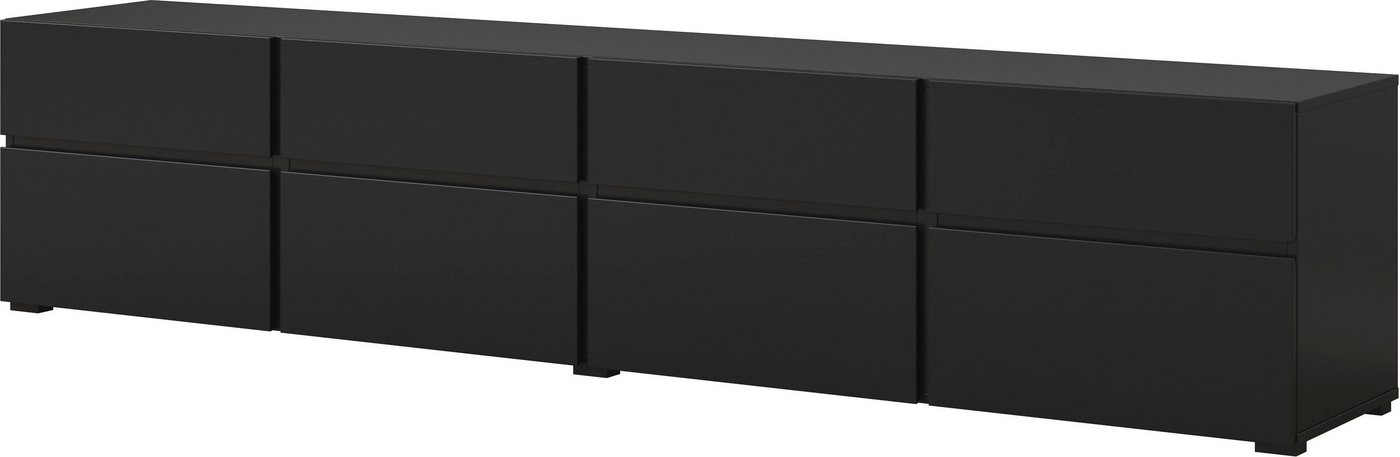 OTTO home Lowboard Cross,Breite 225 cm, moderne grifflose TV-Kommode, Breite 225 cm, TV-Schrank mit viel Stauraum, TV-Board – Bild 2 von 5