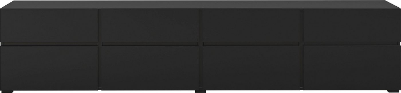 OTTO home Lowboard Cross,Breite 225 cm, moderne grifflose TV-Kommode, Breite 225 cm, TV-Schrank mit viel Stauraum, TV-Board – Bild 4 von 5