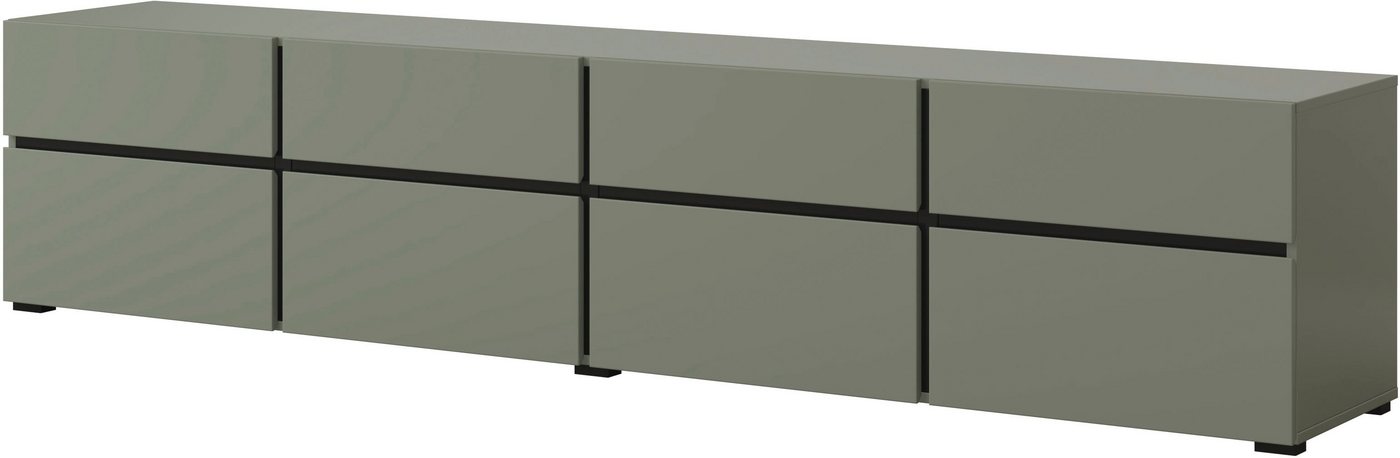 OTTO home Lowboard Cross,Breite 225 cm, moderne grifflose TV-Kommode, Breite 225 cm, TV-Schrank mit viel Stauraum, TV-Board – Bild 2 von 5