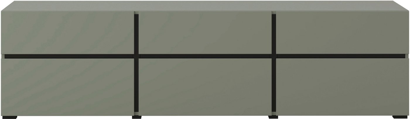 OTTO home Lowboard Cross, moderne grifflose TV-Kommode,3 Klappen/3 Schubkästen, Breite 180 cm, TV-Schrank mit viel Stauraum, TV-Board – Bild 4 von 5