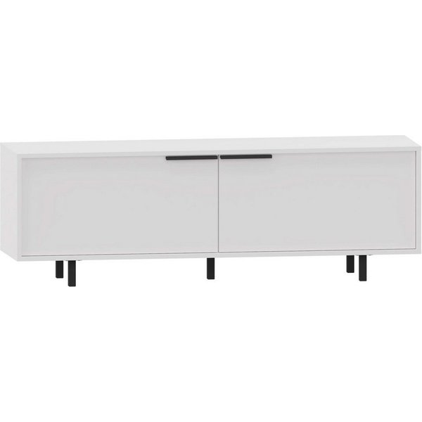 OTTO home Lowboard Dinant TV-Board mit 2 Klappen und Kabeldurchführung, Metallgriffe, TV-Kommode mit 2 Klappen, Kabeldurchführung, Metallgriffe -und Füße
