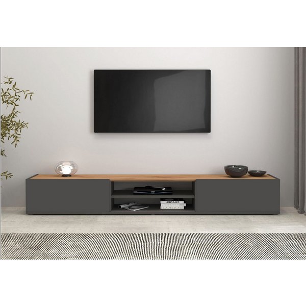 OTTO home Lowboard Garda,TV-Kommode,TV-Möbel,TV-Bank, stehend und hängend, stehend und hängend mit 2 Klappen, 1 Einlegeboden, Breite 210 cm