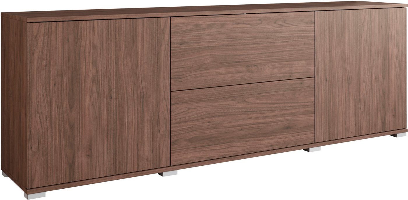 OTTO home Lowboard Kenia (1 St), 2 Türen, 2 Schubladen, Breite 180 cm, höhenverstellbare Einlegeböden – Bild 2 von 5