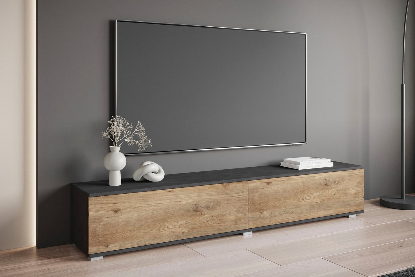 OTTO home Lowboard Kenia (1 St), 2 Klappen – flexibel hängend oder stehend montierbar – Bild 4 von 5