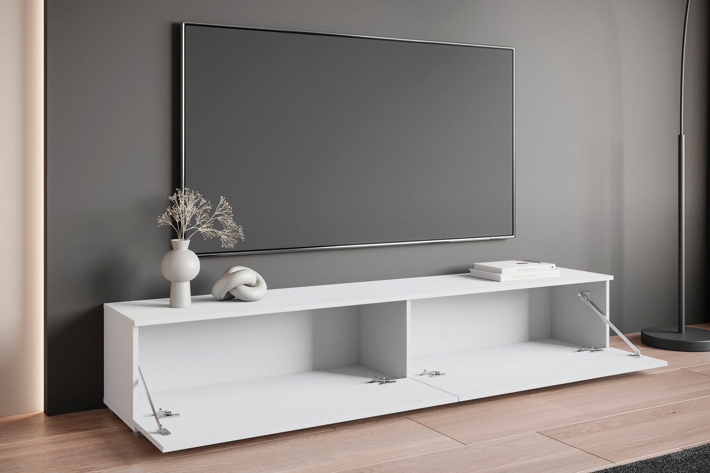 OTTO home Lowboard Kenia (1 St), 2 Klappen – flexibel hängend oder stehend montierbar – Bild 5 von 5