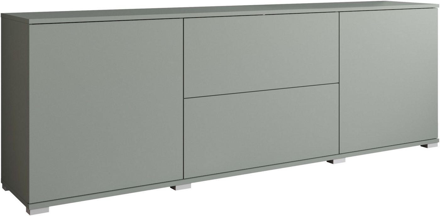 OTTO home Lowboard Kenia (1 St), 2 Türen, 2 Schubladen, Breite 180 cm, höhenverstellbare Einlegeböden – Bild 2 von 5