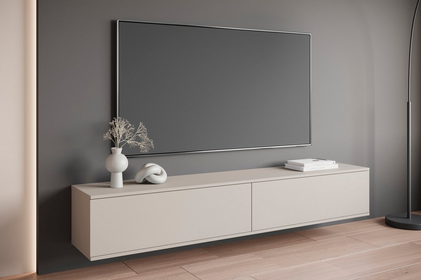 OTTO home Lowboard Kenia (1 St), 2 Klappen – flexibel hängend oder stehend montierbar – Bild 3 von 5