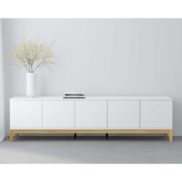 OTTO home Lowboard Maryd, TV-Kommode mit Kabeldurchführung, Push-to-Open Funktion, Breite 200 cm