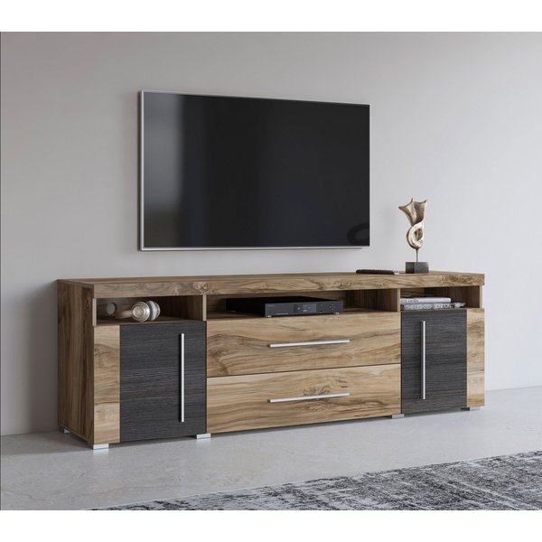 OTTO home Lowboard Roger,Breite 182 cm, stilvolle TV-Kommode, 2Türen 2 Schubladen, TV-Schrank mit viel Stauraum, TV-Board