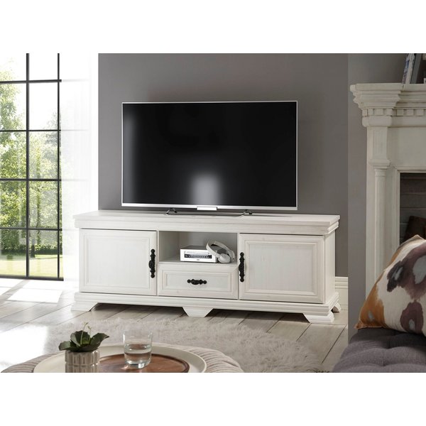 OTTO home Lowboard Royal, TV-Unterteil im Landhausstil, Kommode, moderner TV-Schrank, ausreichend, offener Stauraum, vielseitig einsetzbar, 158 cm breit