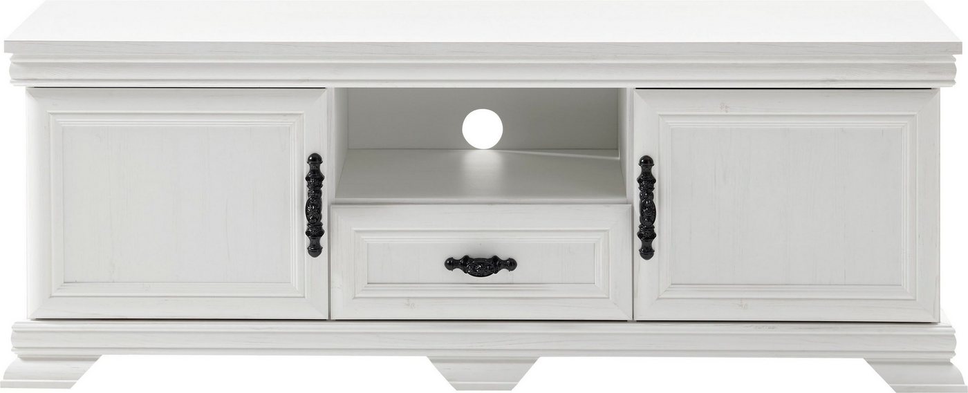 OTTO home Lowboard Royal, TV-Unterteil im Landhausstil, Kommode, moderner TV-Schrank, ausreichend, offener Stauraum, vielseitig einsetzbar, 158 cm breit – Bild 2 von 5