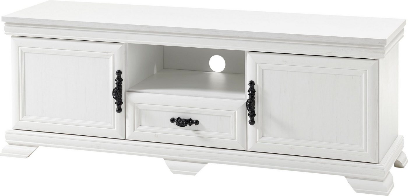OTTO home Lowboard Royal, TV-Unterteil im Landhausstil, Kommode, moderner TV-Schrank, ausreichend, offener Stauraum, vielseitig einsetzbar, 158 cm breit – Bild 3 von 5