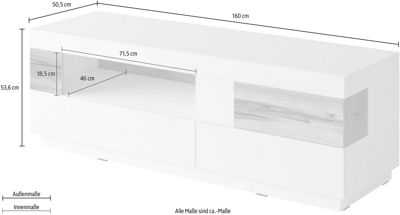 OTTO home Lowboard SILKE, Breite 160 cm – Bild 3 von 5