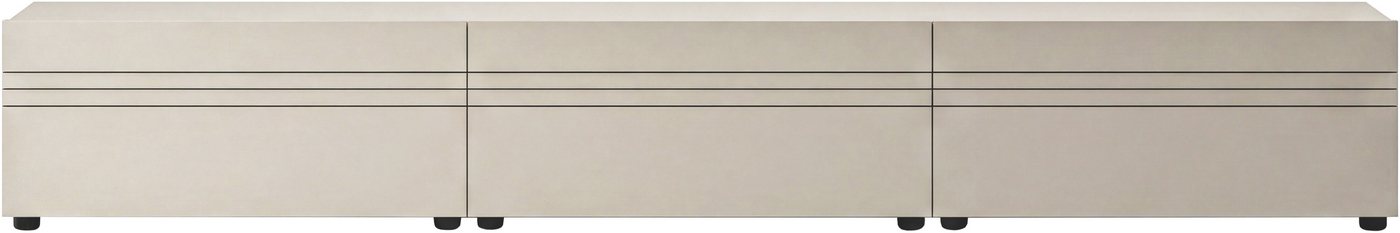 OTTO home Lowboard SPIAGGIA, 3-teiliges Set, Breite 270cm, stehend & hängend montierbar (Grifflose Fronten mit Gasdruckfeder, Fronten mit horizontaler Fräsung), – Bild 2 von 5
