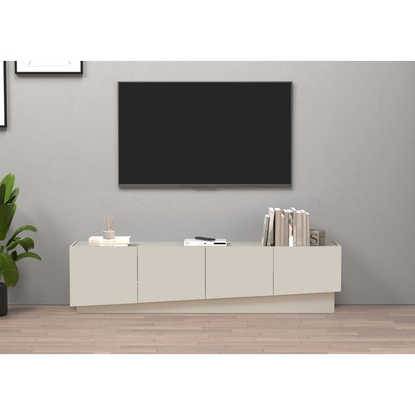 OTTO home Lowboard VELA, Lowboard, Breite 180 cm, Design mit schrägen Türen,Made in Italy (1 St), Made in Italy, Maße-B/T/H: 180x35x45, Lowboard, TV-Board, TV-K