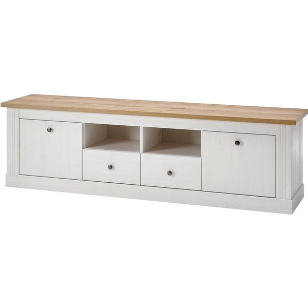 OTTO home Lowboard Westminster, TV-Unterteil im Landhausstil, Kommode, TV-Schrank, Metallgriffe, viel Stauraum, in 2 Farben & drei Größen erhältlich