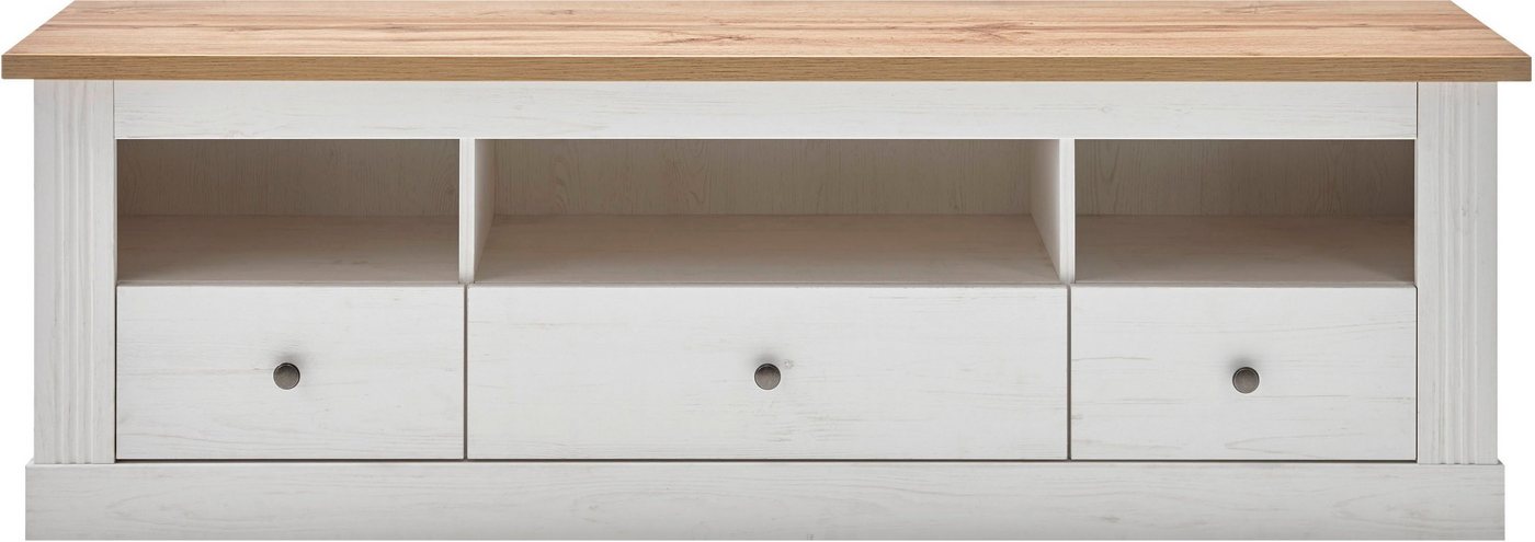 OTTO home Lowboard Westminster, TV-Unterteil im Landhausstil, Kommode, TV-Schrank, Metallgriffe, viel Stauraum, in 2 Farben & drei Größen erhältlich – Bild 3 von 5