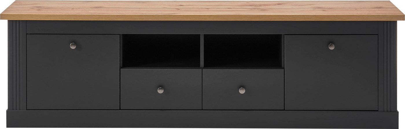OTTO home Lowboard Westminster, TV-Unterteil im Landhausstil, Kommode, TV-Schrank, Metallgriffe, viel Stauraum, in 2 Farben & drei Größen erhältlich – Bild 3 von 5