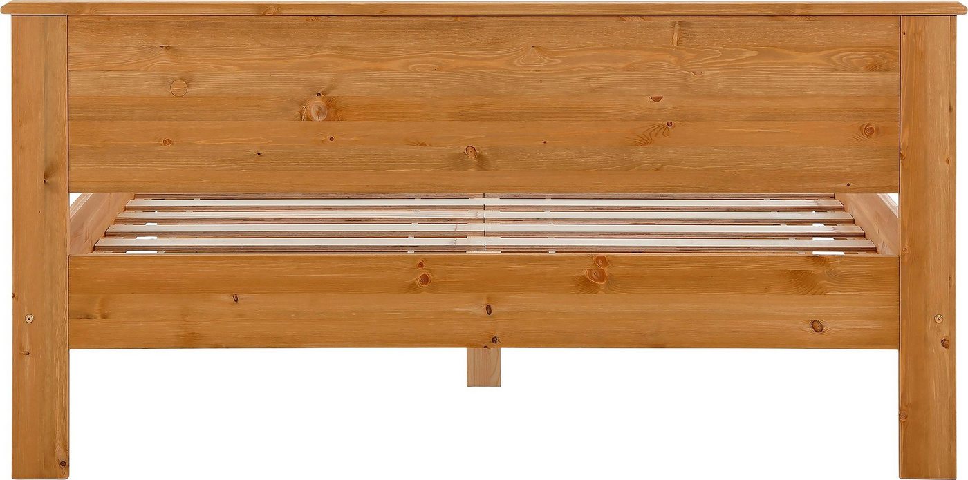 OTTO home Massivholzbett Madrid, Landhausstil, hohe Belastbarkeit! (Breite/Belastbarkeit 180cm/220 KG, 160cm/200 KG, 90cm/=120 KG), mit Rollrost, aus massivem K – Bild 5 von 5
