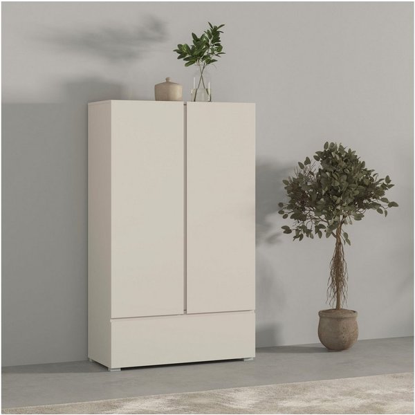 OTTO home Mehrzweckschrank Metric,Breite 89 cm, Highboard, Universalschrank, Garderobe Waescheschrank mit viel Stauraum, Einlegeböden verstellbar