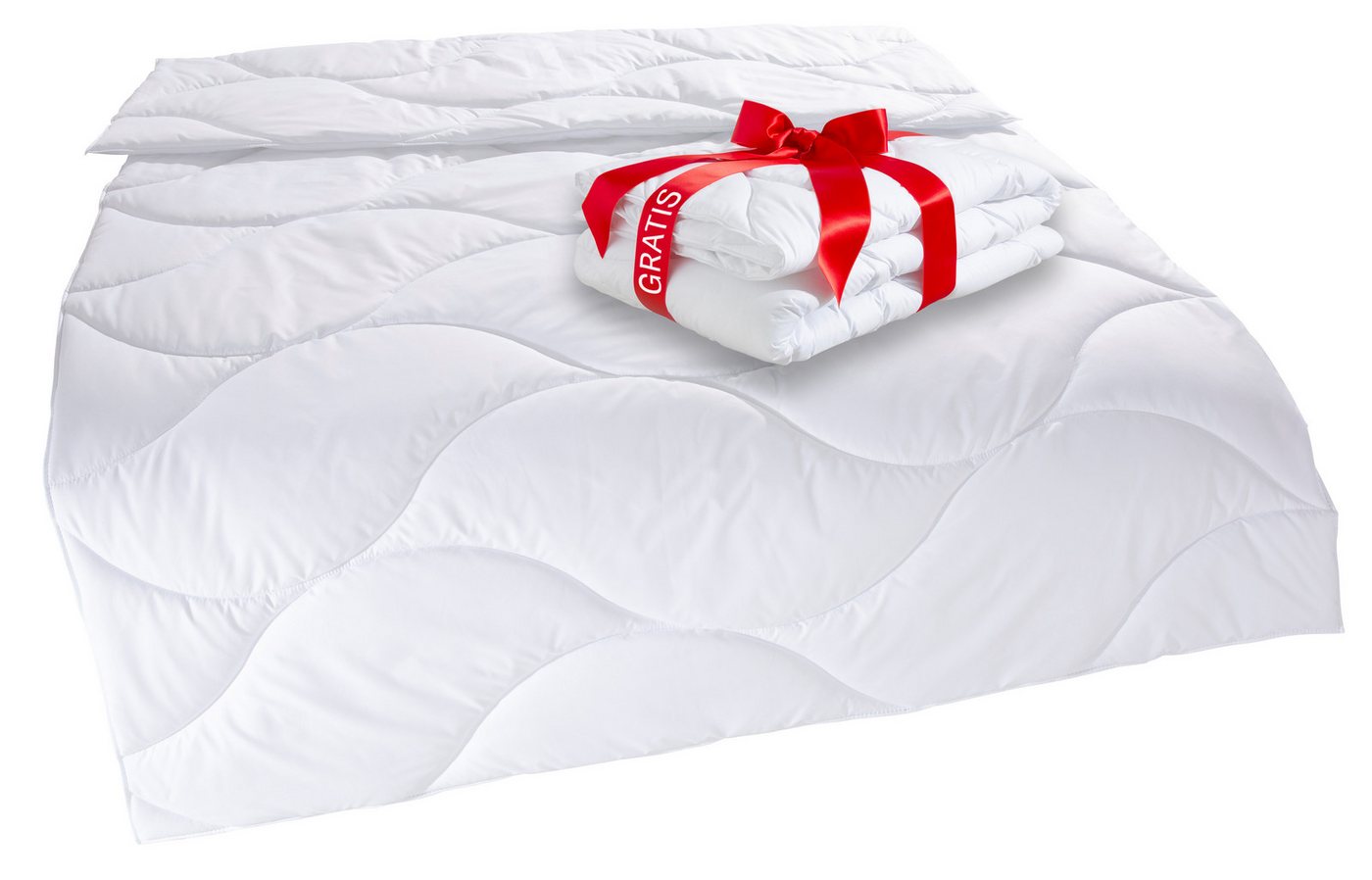 OTTO home Microfaserbettdecke Caelan, kaufe eine Decke - erhalte die Leichtbettdecke gratis dazu!, Füllung: 100% Polyester, Bezug: 100% Polyester, Bettdecke 135 – Bild 2 von 5
