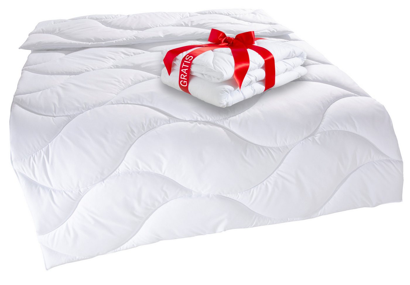 OTTO home Microfaserbettdecke Caelan, kaufe eine Decke - erhalte die Leichtbettdecke gratis dazu!, Füllung: 100% Polyester, Bezug: 100% Polyester, Bettdecke 135 – Bild 2 von 5