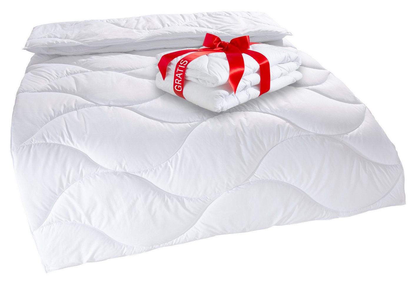 OTTO home Microfaserbettdecke Caelan, kaufe eine Decke - erhalte die Leichtbettdecke gratis dazu!, Füllung: 100% Polyester, Bezug: 100% Polyester, Bettdecke 135 – Bild 2 von 5