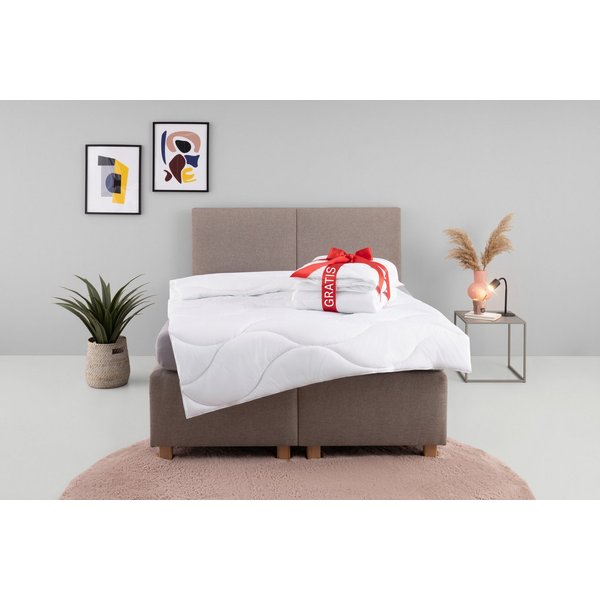 OTTO home Microfaserbettdecke Caelan, kaufe eine Decke - erhalte die Leichtbettdecke gratis dazu!, Füllung: 100% Polyester, Bezug: 100% Polyester, Bettdecke 135
