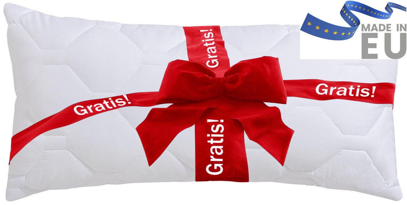 OTTO home Microfaserbettdecke Corella, Bettdecke 135x200 cm, mit Gratis-Kissen dazu: 40x80 cm, Füllung: 100% Polyester, Bezug: 100% Polyester, Bettdecken, Somme – Bild 2 von 5