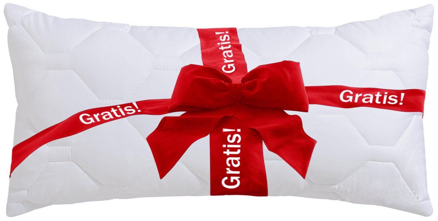 OTTO home Microfaserbettdecke Corella, Bettdecke 135x200 cm, mit Gratis-Kissen dazu: 40x80 cm, Füllung: 100% Polyester, Bezug: 100% Polyester, Bettdecken, Somme – Bild 2 von 5