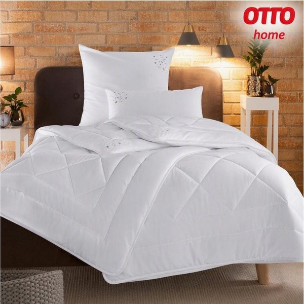OTTO home Microfaserbettdecke + Kopfkissen Baca, 2-tlg. Bettdecke 135x200 oder155x220 cm mit Kissen 80x80 cm, Füllung: 6D-Hohlfaser (Bettdecke), Bezug: Microfas