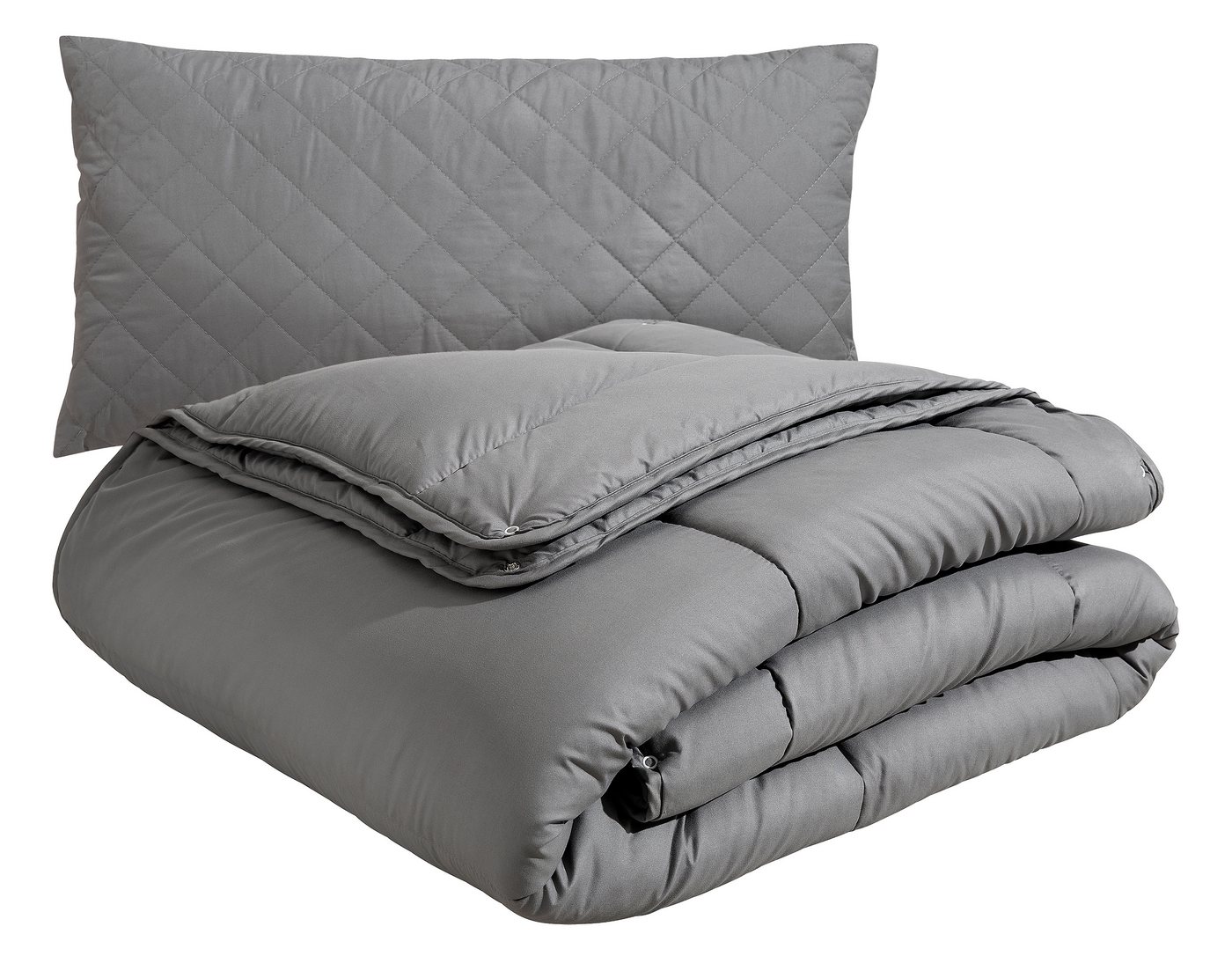 OTTO home Microfaserbettdecke + Microfaserkissen Clarra Spar Set, Decke + Kissen 135x200, 155x200 cm & weitere Größen, Set mit Kissen 40x80 cm, 80x80 cm, Sommer – Bild 2 von 5
