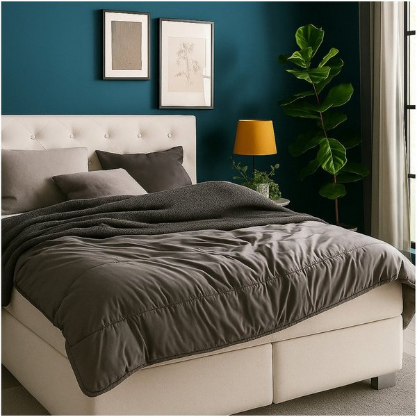 OTTO home Microfaserbettdecke + Microfaserkissen Clarra Spar Set, Decke + Kissen 135x200, 155x200 cm & weitere Größen, Set mit Kissen 40x80 cm, 80x80 cm, Sommer