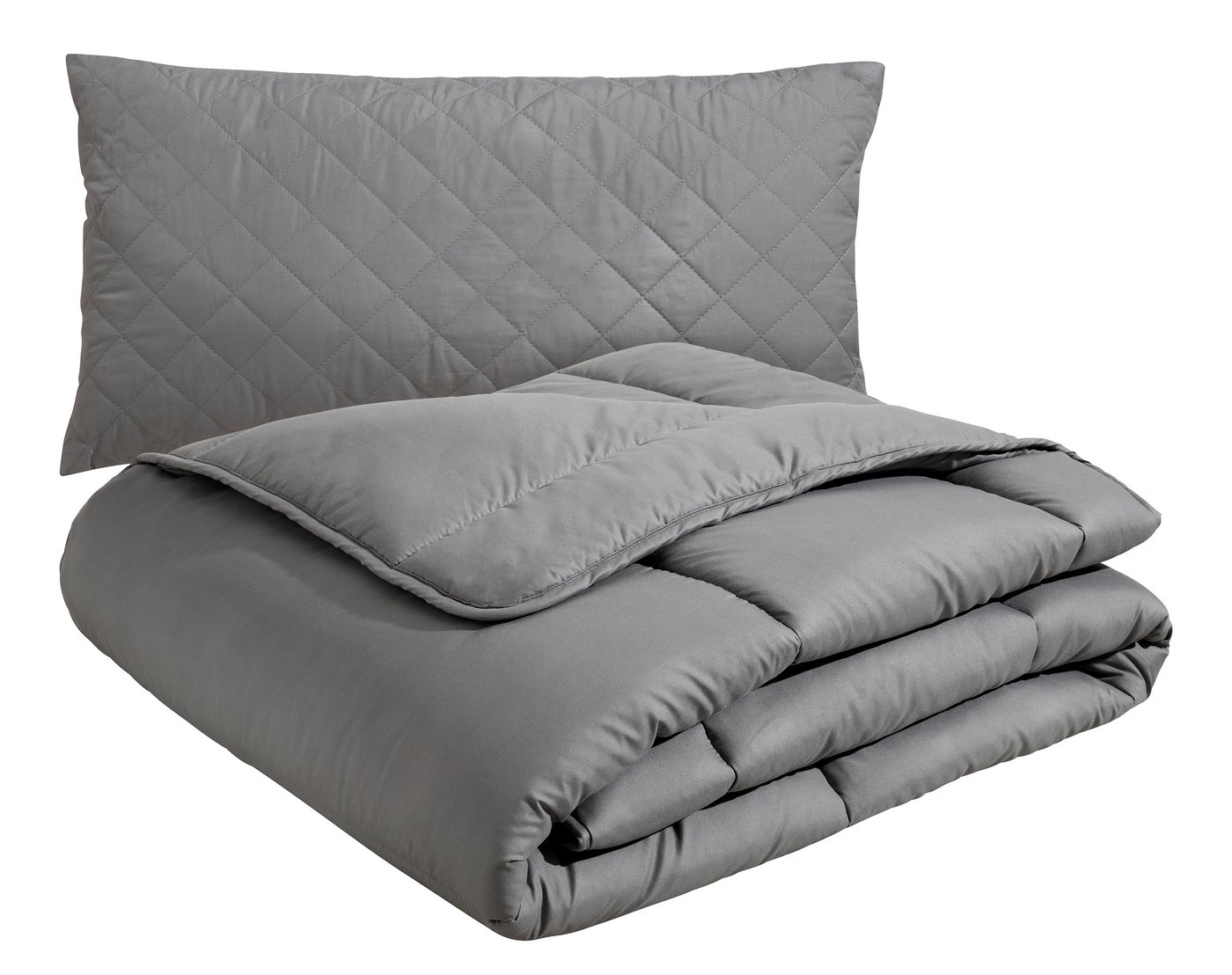 OTTO home Microfaserbettdecke + Microfaserkissen Clarra Spar Set, Decke + Kissen 135x200, 155x200 cm & weitere Größen, Set mit Kissen 40x80 cm, 80x80 cm, Sommer – Bild 2 von 5