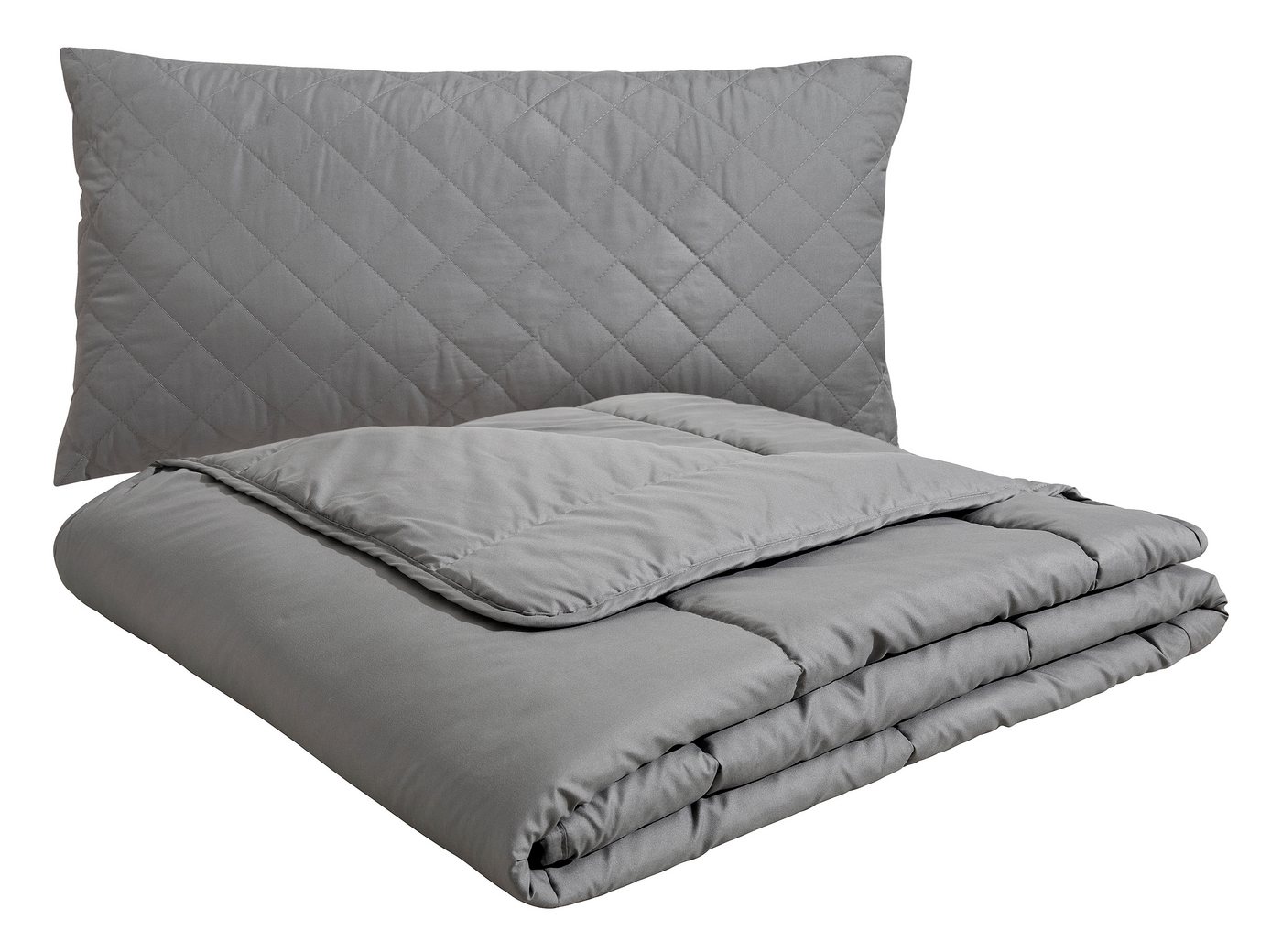 OTTO home Microfaserbettdecke + Microfaserkissen Clarra Spar Set, Decke + Kissen 135x200, 155x200 cm & weitere Größen, Set mit Kissen 40x80 cm, 80x80 cm, Sommer – Bild 2 von 5