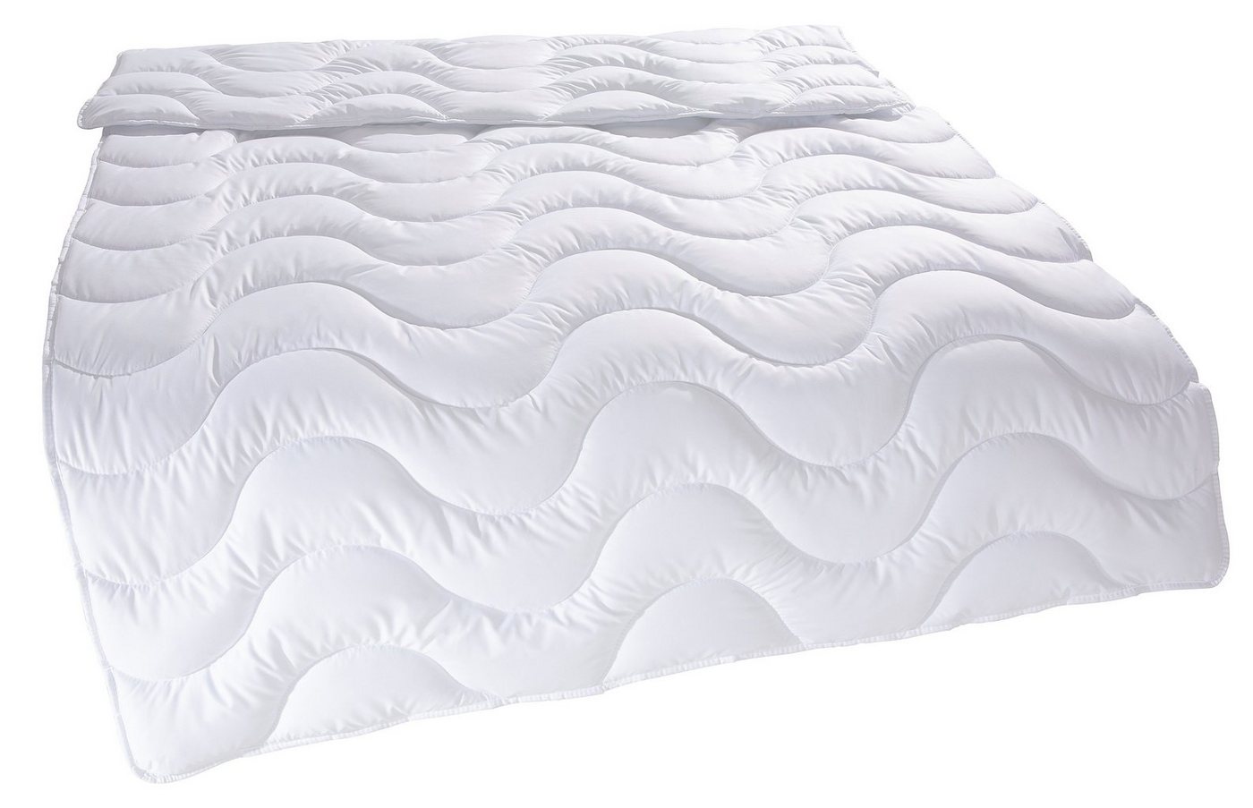 OTTO home Microfaserbettdecke + Microfaserkissen Mailo, Bettdecke 135x200 cm, 155x220 cm, Bezug: weich, 2-tlg., Set mit Kissen 80x80 cm, Sommer, Winter – Bild 5 von 5