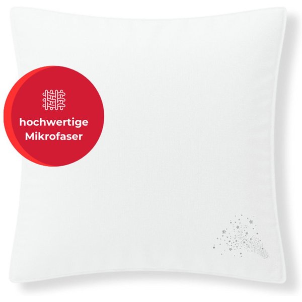 OTTO home Microfaserkissen Baca, Kopfkissen 40x80 cm und 80x80 cm, Füllung: 6D-Hohlfaser, Bezug: Polyester, Seitenschläfer, Bauchschläfer, Rückenschläfer, Kisse