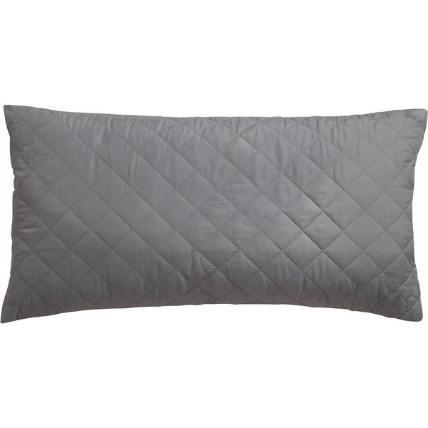 OTTO home Microfaserkissen Clarra, Kopfkissen 40x80 cm, 80x80 cm, Füllung: Polyester, Bezug: Polyester, Rückenschläfer, Seitenschläfer, Kissen in grau