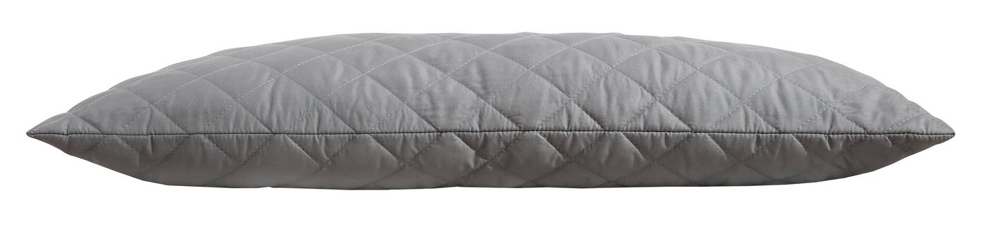 OTTO home Microfaserkissen Clarra, Kopfkissen 40x80 cm, 80x80 cm, Füllung: Polyester, Bezug: Polyester, Rückenschläfer, Seitenschläfer, Kissen in grau – Bild 2 von 5