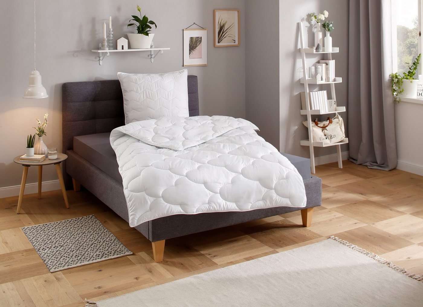 OTTO home Microfaserkissen Mondschein, Kopfkissen 1-tlg. oder 2-tlg. 40x80 oder 80x80 cm, Füllung: Faserbällchen, Bezug: Polyester oder antibakteriellen Microfa – Bild 5 von 5