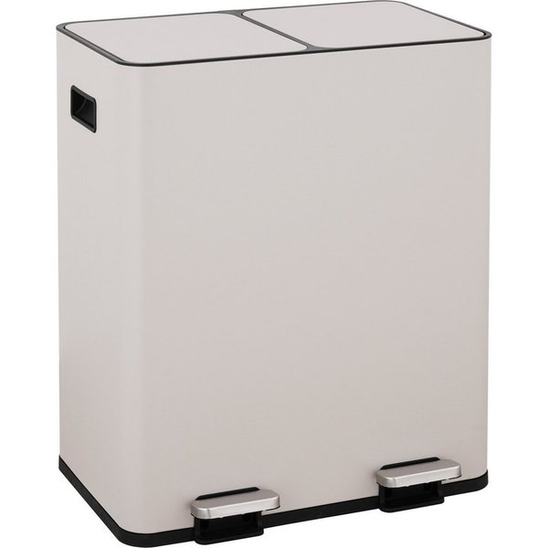OTTO home Mülleimer Garrin, Soft Close, m. 2 Fächern, Fassungsvermögen 2x15 L bzw. 2x30 L, Mülltrennsystem mit 2 separaten Innenbehältern und Fußtrittpedalen