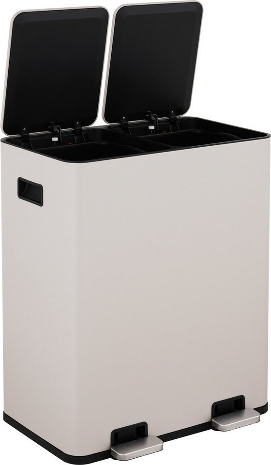 OTTO home Mülleimer Garrin, Soft Close, m. 2 Fächern, Fassungsvermögen 2x15 L bzw. 2x30 L, Mülltrennsystem mit 2 separaten Innenbehältern und Fußtrittpedalen – Bild 5 von 5